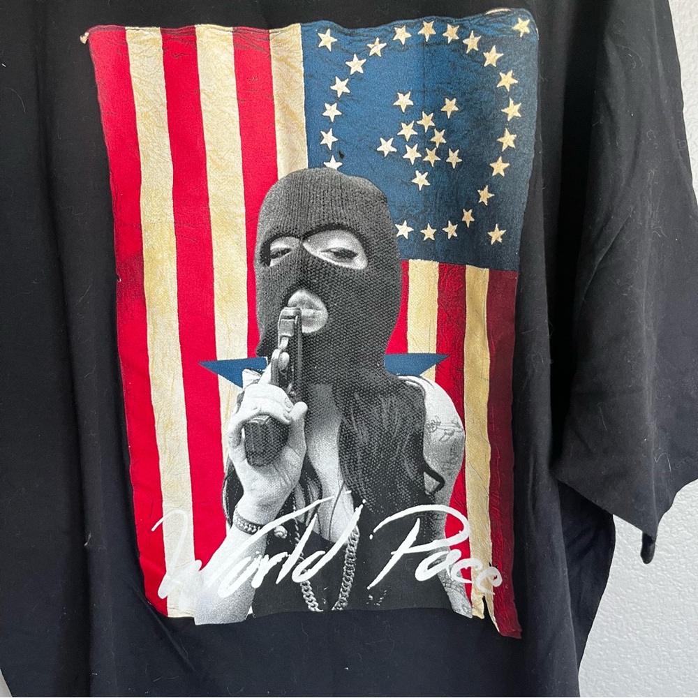 Black Graphic Tee patriotic